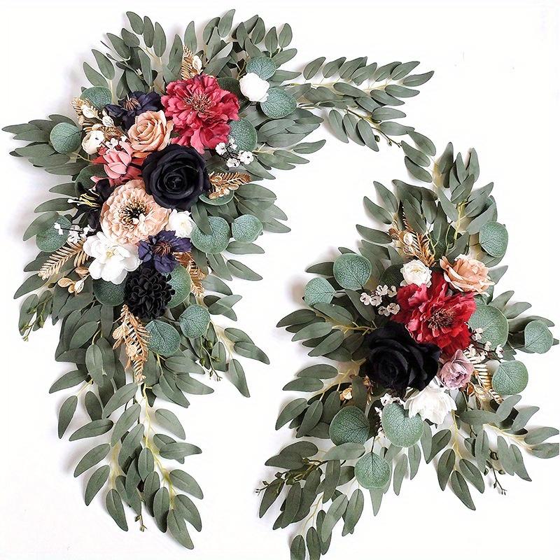 2 шт. Свадебные уличные цветы ручной работы, имитация угловых цветов для перемычки двери, для уличного двора, патио, сада, дома, украшение для свадебной вечеринки