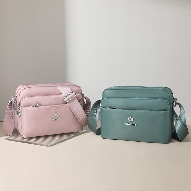 Нейлоновая сумка через плечо, женская сумка на плечо, материнская сумка, многослойная маленькая квадратная сумка для выхода в свет