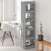 VidaXL Bookcase-Room Divider Sonoma Grey 40x30x166 Cm