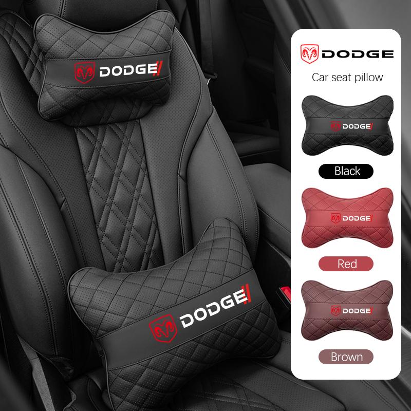 Dodge Car Seat Neck Pillow Headrest Lumbar Support Accessories For Dodge Challenger Charger Journey Ram Durango SRT Dart Journey U888