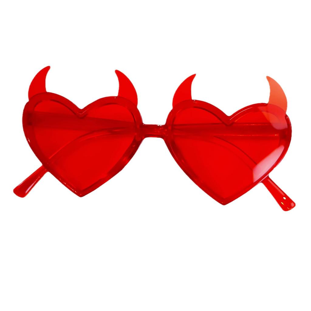European Devil Horn Party Sunglasses - Fashionable Mirrors for Halloween & Birthdays