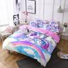 Home Textiles Rainbow Unicorn Bedding 3D Digital Printing Quilt Set Three-Piece Set