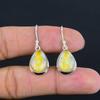 Yellow Opal Earring 925 Sterling Silver Handcrafted Earring LiteWeight HandMade Earring Gift for Best Girl Gift For Her ThanksGiving