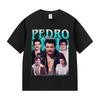 Actor Pedro Pascal Movie Graphic T Shirt Unisex's Retro High Quality Fashion Clothing T-shirts Unisex Cotton Oversized T-shirt Tops