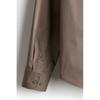 H M sliM Fit stretcH sHirt Dark Beige