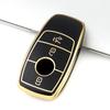 3 кнопки мягкий TPU чехол для автомобильного ключа чехол для брелока защитный чехол для Mercedes Benz W205 W213 W222 X167 W177 ACESG Class GLC CLA держатель оболочки
