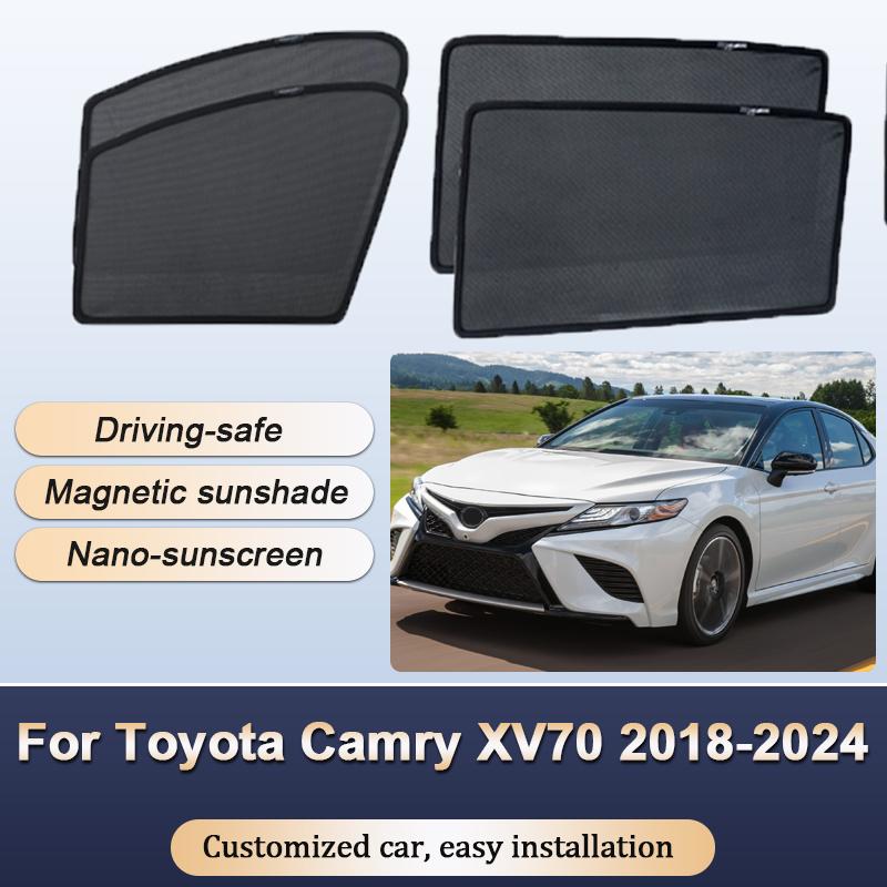 Sun Shades For Toyota Camry XV70 2018-2024 Daihatsu Altis Sunshade Magnetic Privacy Protection Visor Curtain Auto Accessories