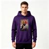 Men's Hip Hop Rapper Portrait Print Pullover Hoodie Casual Long Sleeve Sweatshirt for Daily Wear