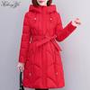 Winter Women's Coat Long Thickened Warm Cotton Padded Parka Ladies Jacket