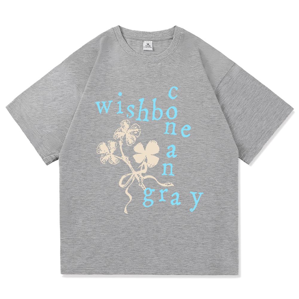 Lucky Charm Collage TShirt Wishbone Album Conan Gray Kid Krow 2026 UnisexWomen Clothing Harajuku High Quality Tops Cotton TShirts