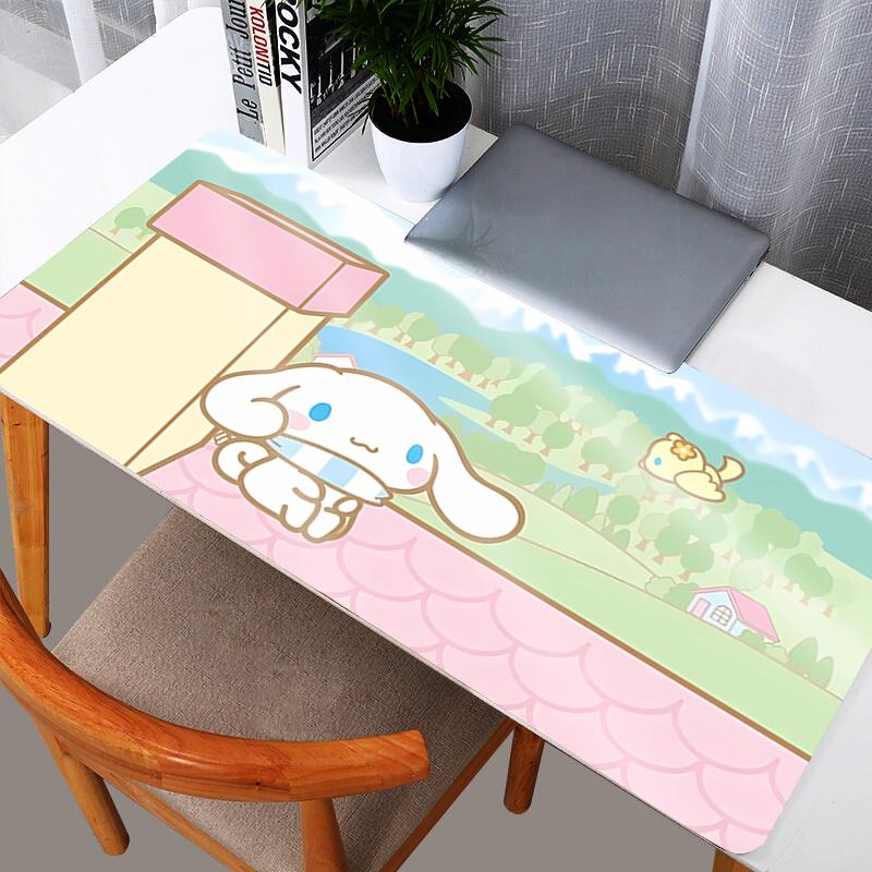 Cinnamoroll Mouse Pad durable Large Gamer XXL Keyboard Desk Mouse Mat Carpet Rubber Tapis Souris Gaming Notbook Mousepad
