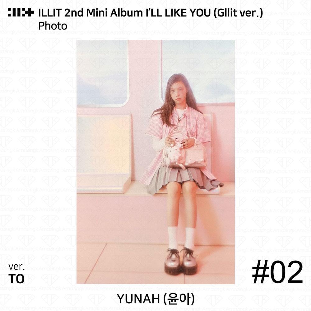 ILLIT 2-й мини-альбом I'LL LAKE YOU Gllit Ver To с фотокарточкой Between Photocard Photo