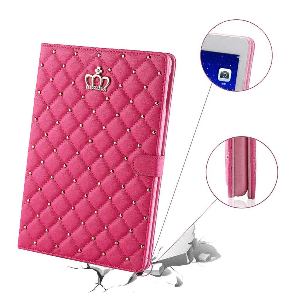 Кожаный чехол с дизайном Crown для iPad 9,7 2017 2018 Air1 2 10,5 air3 10,2 mini, защитный противоударный чехол для планшета с подставкой, чехол