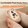 Plush Hand Warmer Winter Mini Portable Three-speed Adjustment Battery Life Long-lasting Smart Temperature Control Hand Warmer