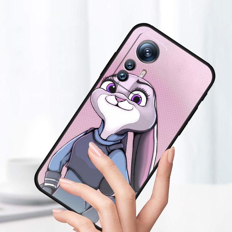 Anime Zootopia Judy&Nick For Xiaomi Mi 13T 13 12T 12 11T 11i 11 A3 10T 10 9 Pro Lite Ultra 5G Black TPU Phone Case