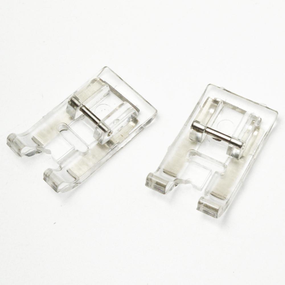 Бытовые многофункциональные швейные принадлежности Прозрачные атласные переплетенные лапки для подгибки Бытовая швейная машинка Лапка Прижимная лапка