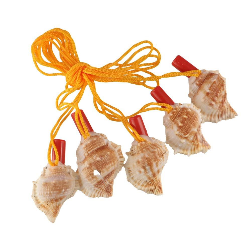 Tourism Necklace Horn Children Creative Kids Shell Shipping Survival Tool Toys Conch Whistle Gift