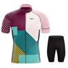 Gradient Color Cycling Jersey Set Breathable Short Sleeve Kit Road Mountain Bike Ride