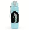 1PC Endangered dogs cage graphic print 750ml colorful plastic sports water bottle leakproof pop up lid with straw for outdoor work home use