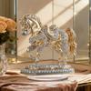 Acrylic Horse Ornament 2D Flat Horse Tabletop Decoration Collectible Colorful Horse Centerpiece for Year of The Horse New Year Living Room Decor