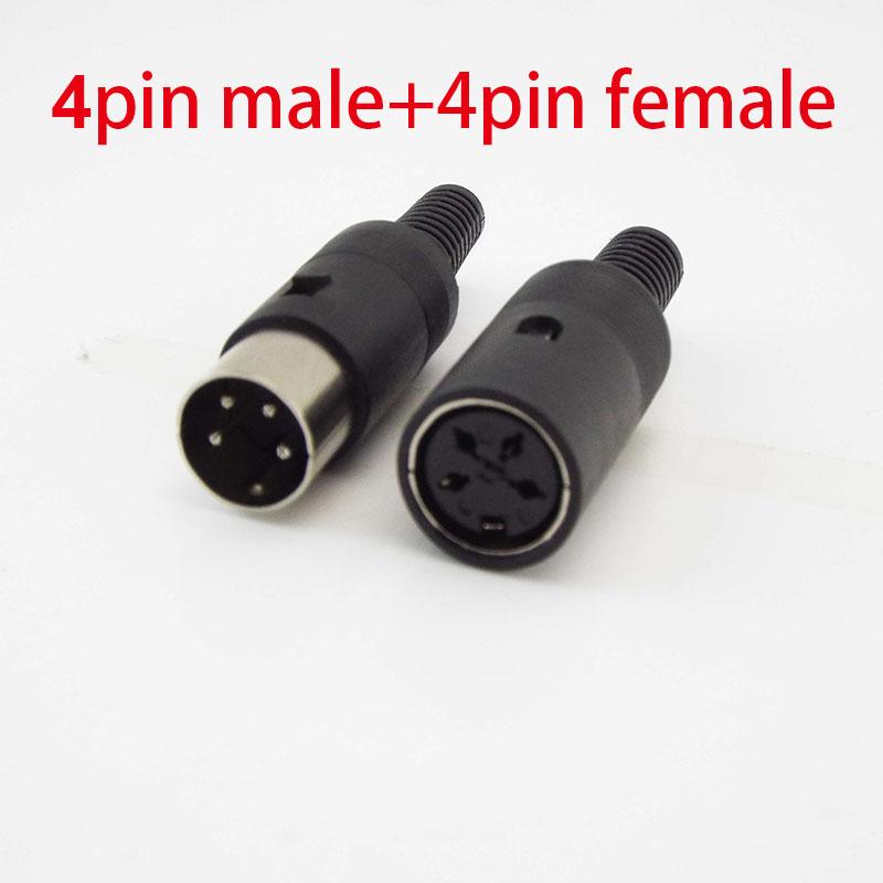 1 пара 3Pin 4Pin 5Pin 6Pin 7Pin 8Pin DIN Male Female Plug Jack с пластиковой ручкой для клавиатуры, кабельный соединительный адаптер