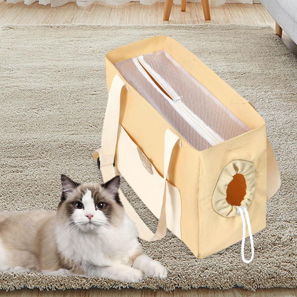 Cat Carrier Bag Pet Supplies for Small Dogs and Cats Comfortable Handbag Exposed