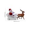 NUOLUX Reindeer Sleigh Christmas Santa Claus Santa Reindeer Christmas Home Decor Santa Electric Santa Doll Gift Sleigh