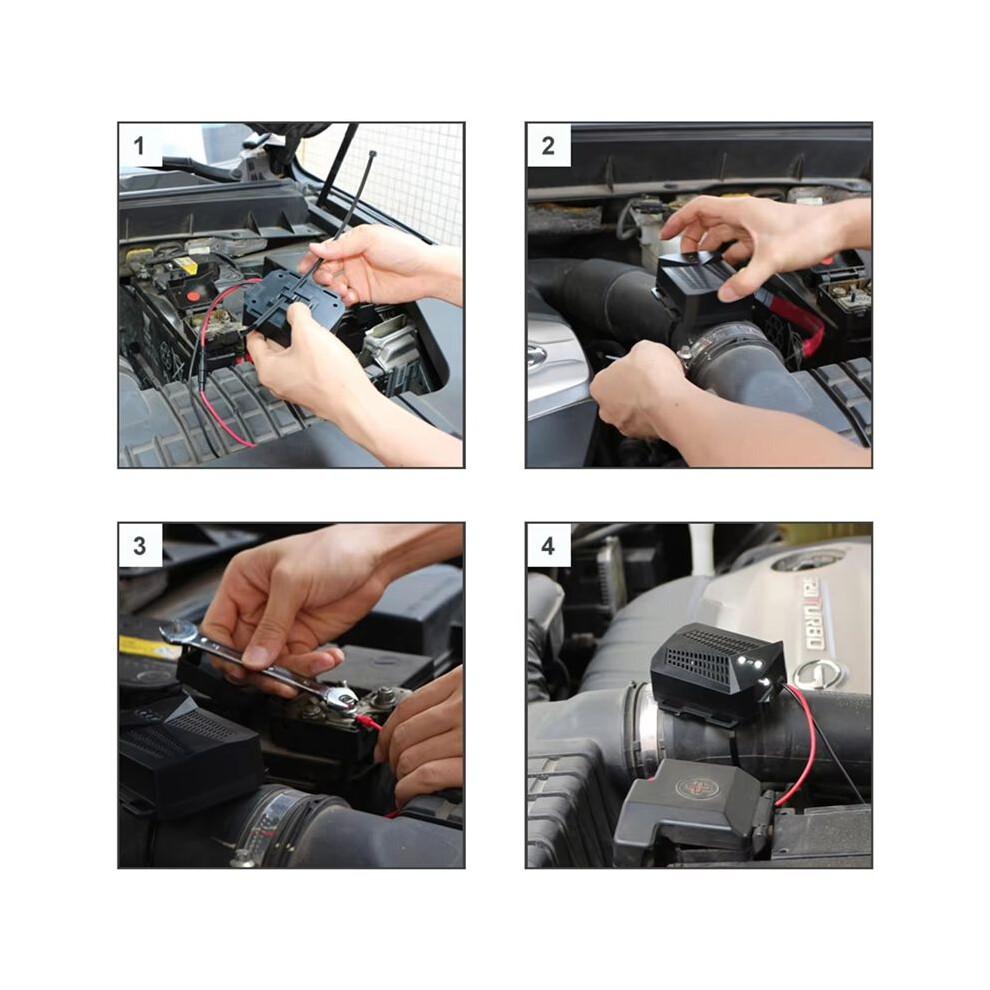 Car Ultrasound Mouse Repeller Car Non-Toxic Car Rat Repeller 12V Powered Intelligent Start-Stop Mice in Car Engine