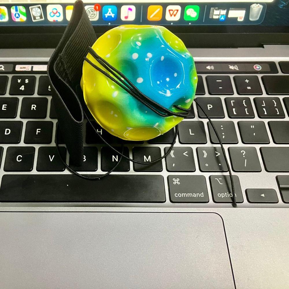 Hand Ball Game Wrist Return Rubber Ball Exercise Wrist Elastic Ball High Bouncing Ball  Kids Toy