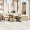 VidaXL 13-piece Garden Sofa Set Beige Polyrattan, Al Fresco Garden Sofa, Durable Outdoor Furniture, Decor 3361931