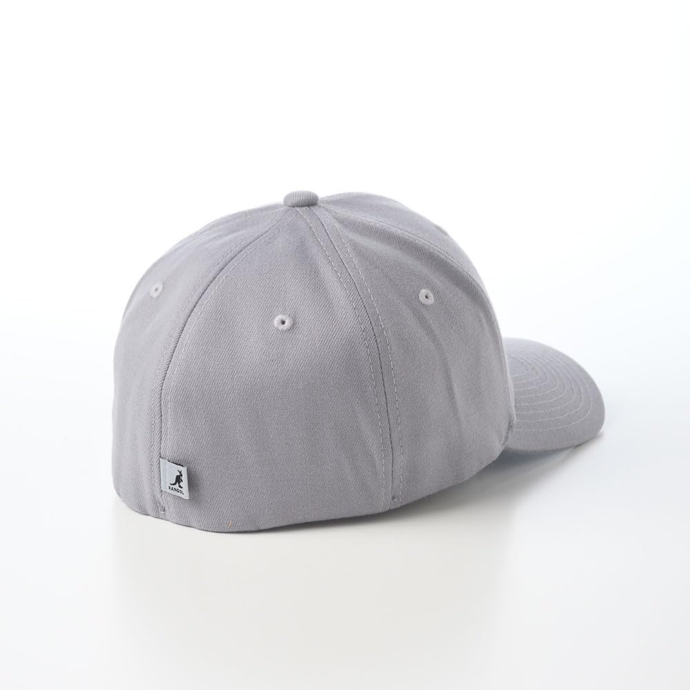 Шапка LEATHER PATCH FLEXFIT BB Patch Flex Silver XXL Size [Kangol] Мужская Женская (Кожаная обивка) kgsc007-серебряный-XXL