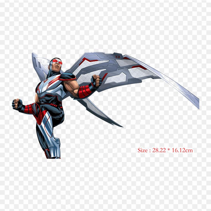 Falcon Comic Sam War Machine Iron On Heat Transfer Printing Vinyl Patches Sticker for Clothes DIY Appliques Washable Patches