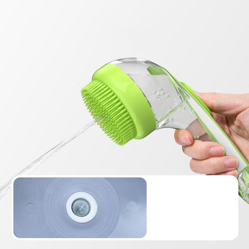 Мягкая силиконовая щетка для мытья собак с дозатором мыла, длинной ручкой, массажная щетка для шампуня для душа, для ежедневной чистки