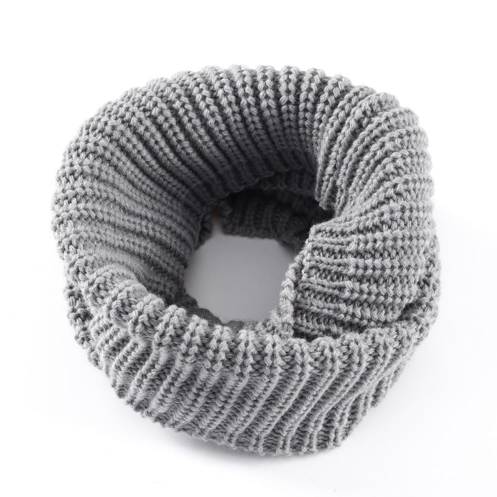 Женский зимний теплый вязаный шарф унисекс Infinity 2 Circle с капюшоном и шалью