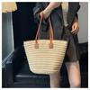 Commuter Large-capacity Bag Women's New Versatile Shoulder Bag Seaside Beach Vacation Straw Bag