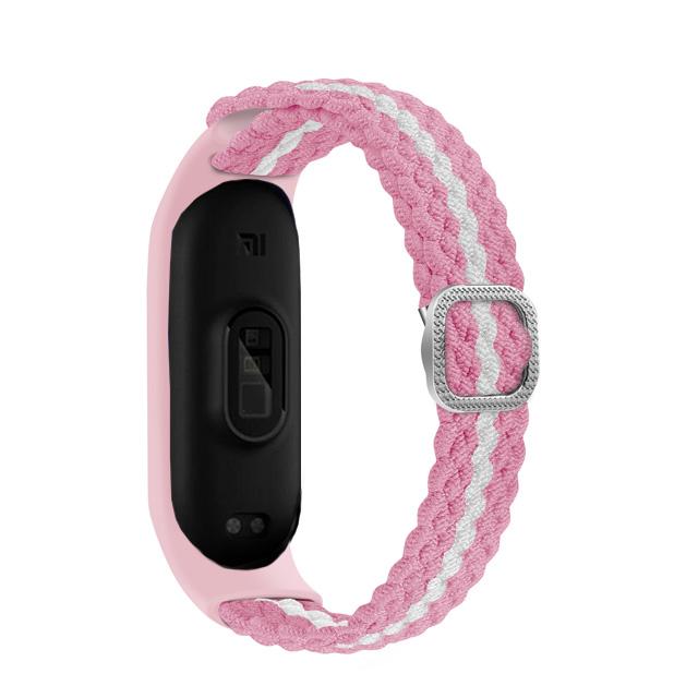 Браслет для Mi band 10 8 7 6 Ремешок Эластичный регулируемый Нейлоновый плетеный Miband4 miband 5 correa Браслет для xiaomi Mi band 3 7 9