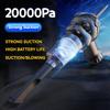 Автомобильный пылесос с сильным всасыванием 20000 Па, беспроводной перезаряжаемый мощный ручной пылеуловитель, мини-мойка для автомобильной бытовой техники