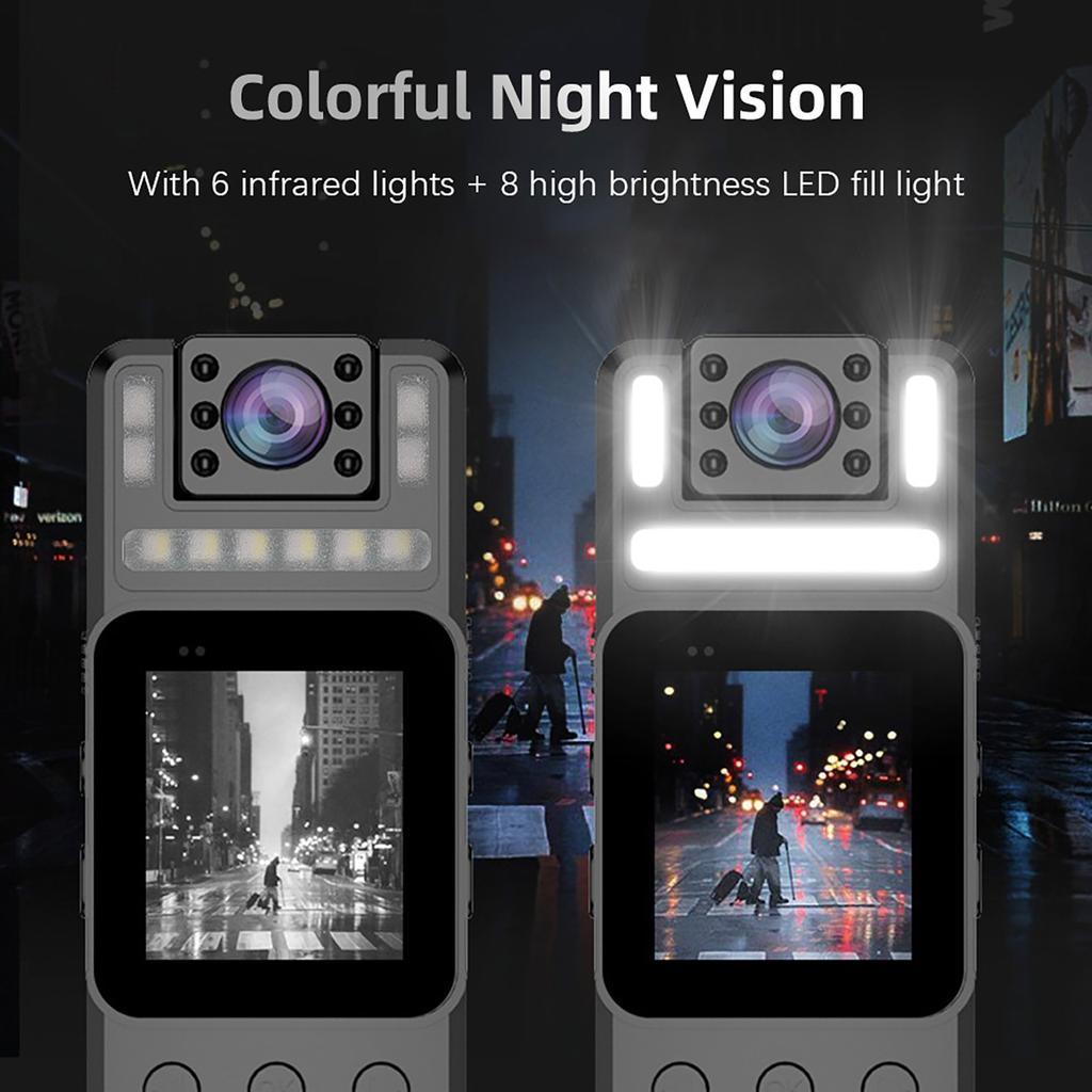 1080P Body Camera with Audio and Video Recording Wearable Body Cam WiFi Camera Camcorder with 180 degrees  Rotatable