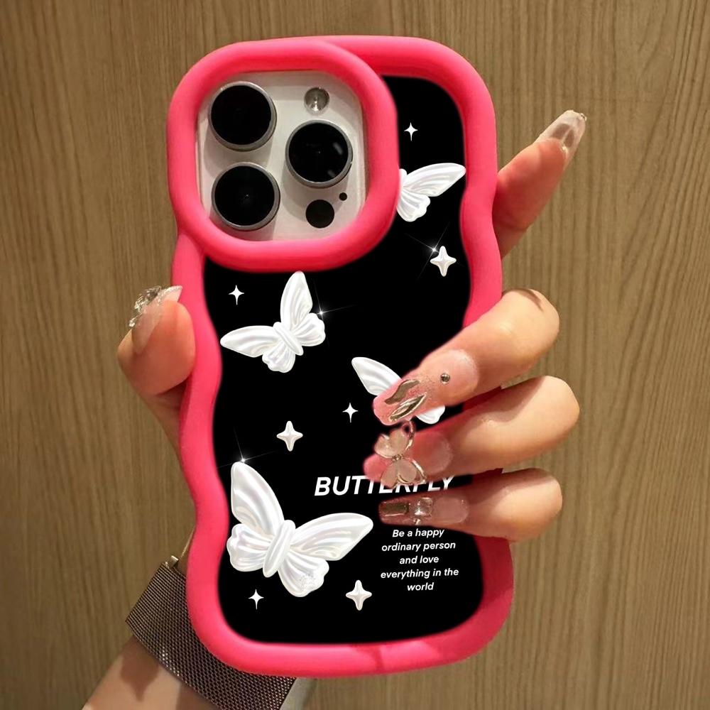 LZ4 Butterfly art design Wave силиконовые чехлы для телефонов Samsung A15 S23 FE S24 Ultra A34 A54 A14 Motorola G32 OnePlus мягкий чехол