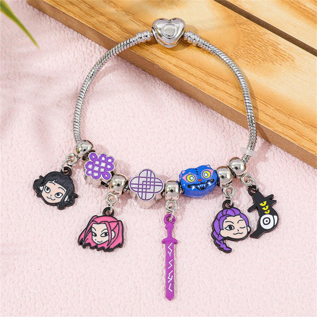 Cartoon Anime Fashion Bracelets, Girls' Fashionable Pendant Bracelets