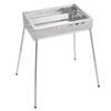 Captain Stag BBQ Grill, Stainless Steel, Family Grill, 450cc, Serves 3-4 People, High/Low Height Adjustment, Easy Assembly, Lightweight, UG-113