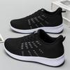 Large size new women's shoes spring and summer fly-woven mesh breathable sports shoes soft sole comfortable mother casual trendy shoes
