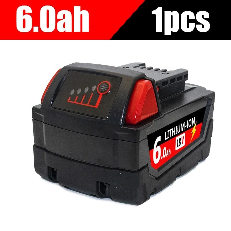 6000 мАч/9000 мАч для Milwaukee M18 18 В Замена для Milwaukee M18B5 XC Li-ion аккумулятор 48-11-1815 48-11-1850 2604-22 2604-20