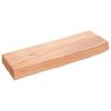 VidaXL Wall Shelf Light Brown 60x20x6 Cm Solid Treated Oak Wood 363643