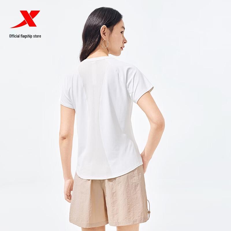 XTEP Women's Ice Silk Quick-Dry Short Sleeve Sports T-Shirt