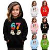 Kids' Fashion Printed Pullover Casual Long-Sleeve Crewneck Hoodie Top