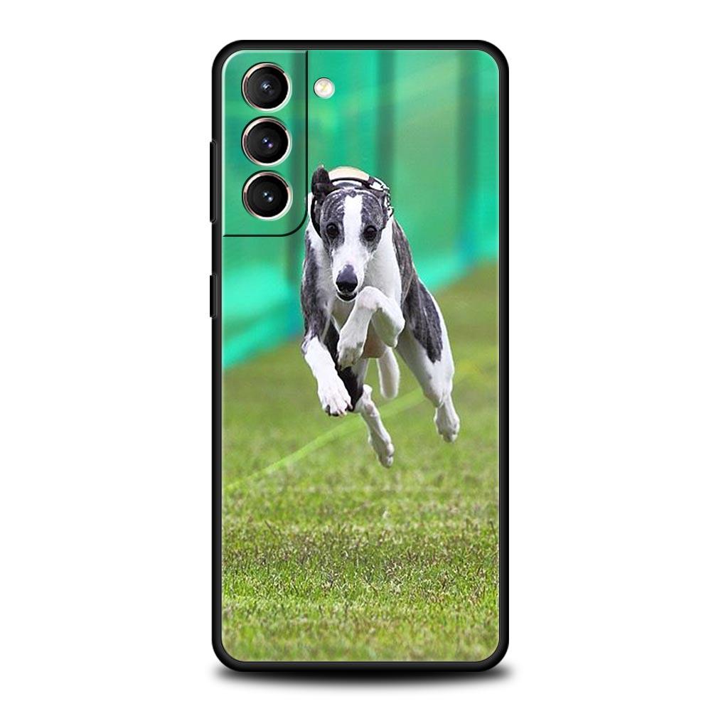 Чехол для телефона Samsung Galaxy S25 Edge S24 S23 S22 S21 Ultra S20 FE 5G S10 S10E S9 Plus Мягкий ТПУ Чехол Собака Гальго Грейхаунд