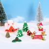 Exquisite Beautifully Scene Setting Props Synthetic Resin Miniature Figurines Christmas Ornaments for Home Micro Landscape Ornament