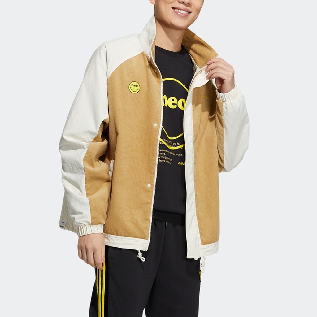 adidas Мужские куртки Neo Хаки Стойка Умеренные Другие H58045