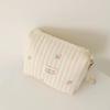 Zipper Cotton Diaper Bag Embroidery Baby Nappy Organizer Ins Makeup Bags  Baby